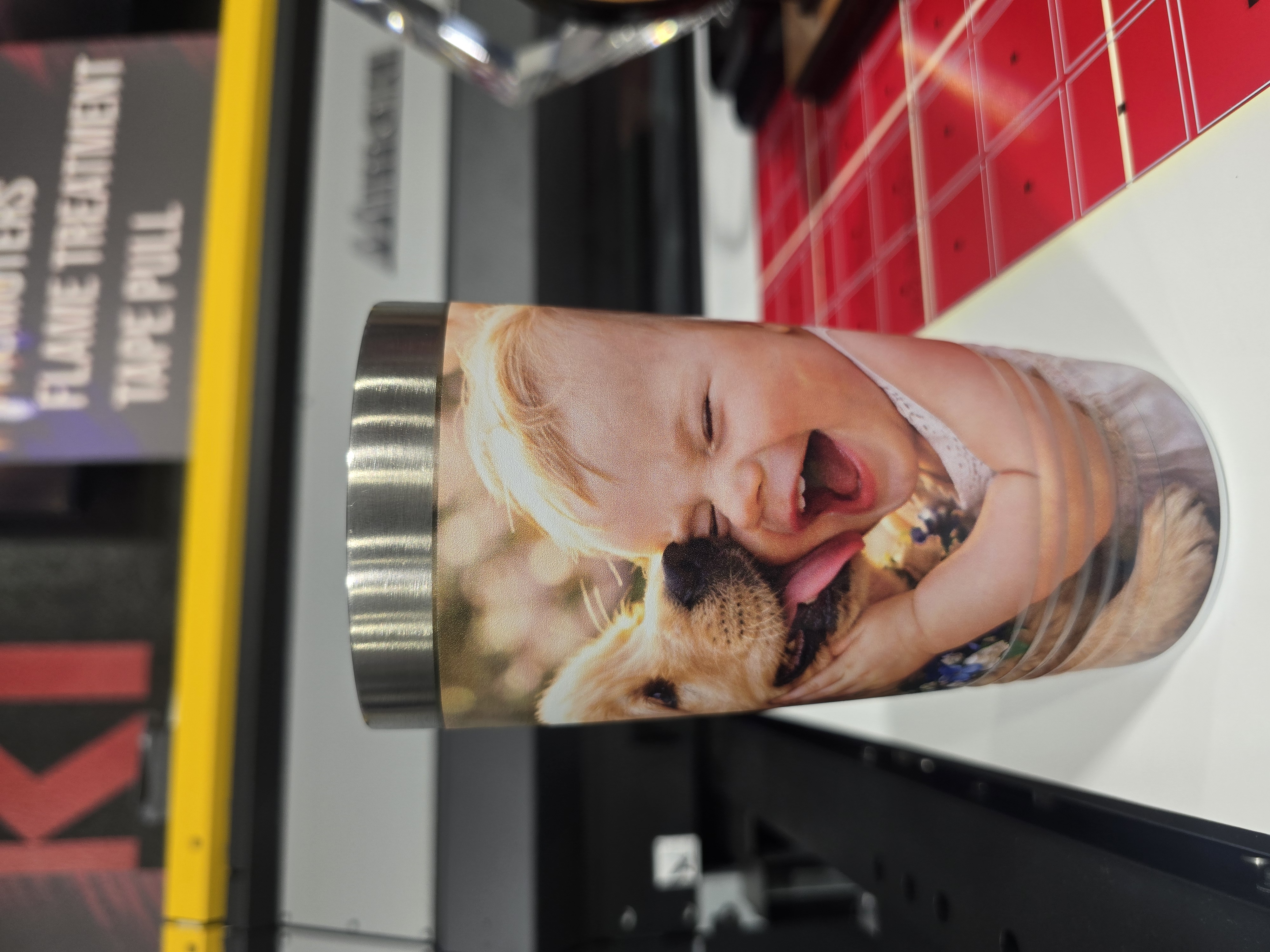 UV-LED printed tumbler