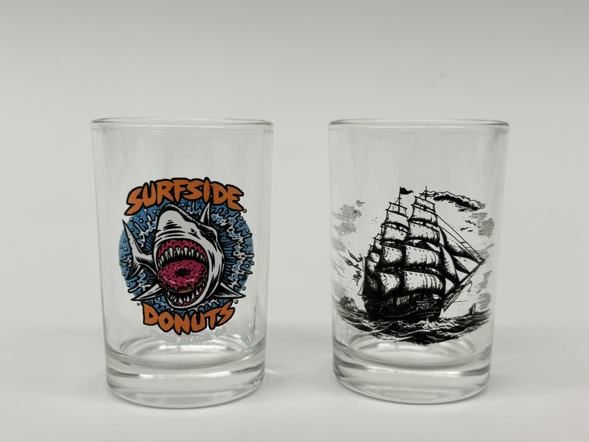 Direct-to-object printed glass shot glasses